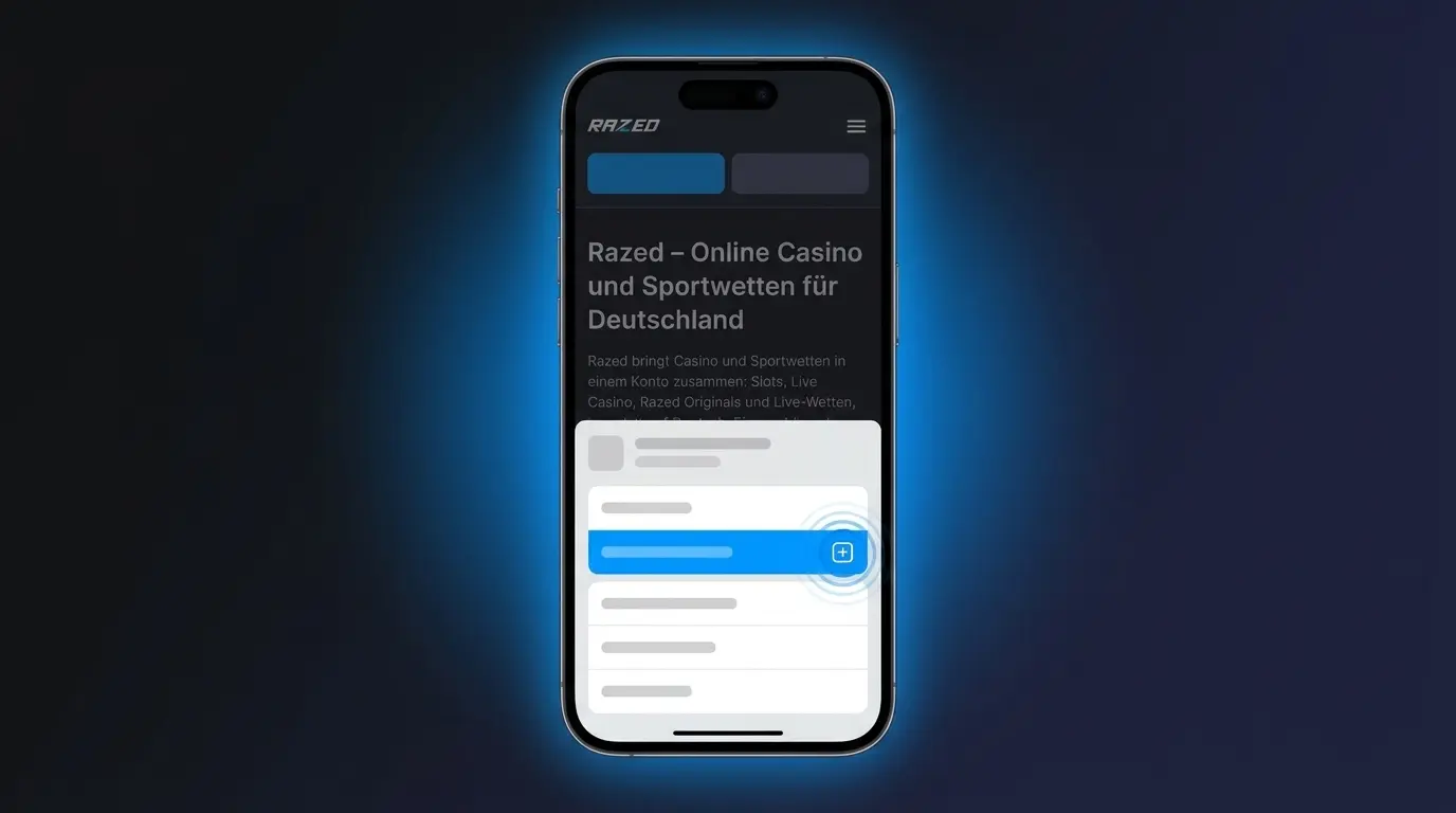 iOS Schritt 3: Eintrag Zum Home-Bildschirm in der Liste wählen